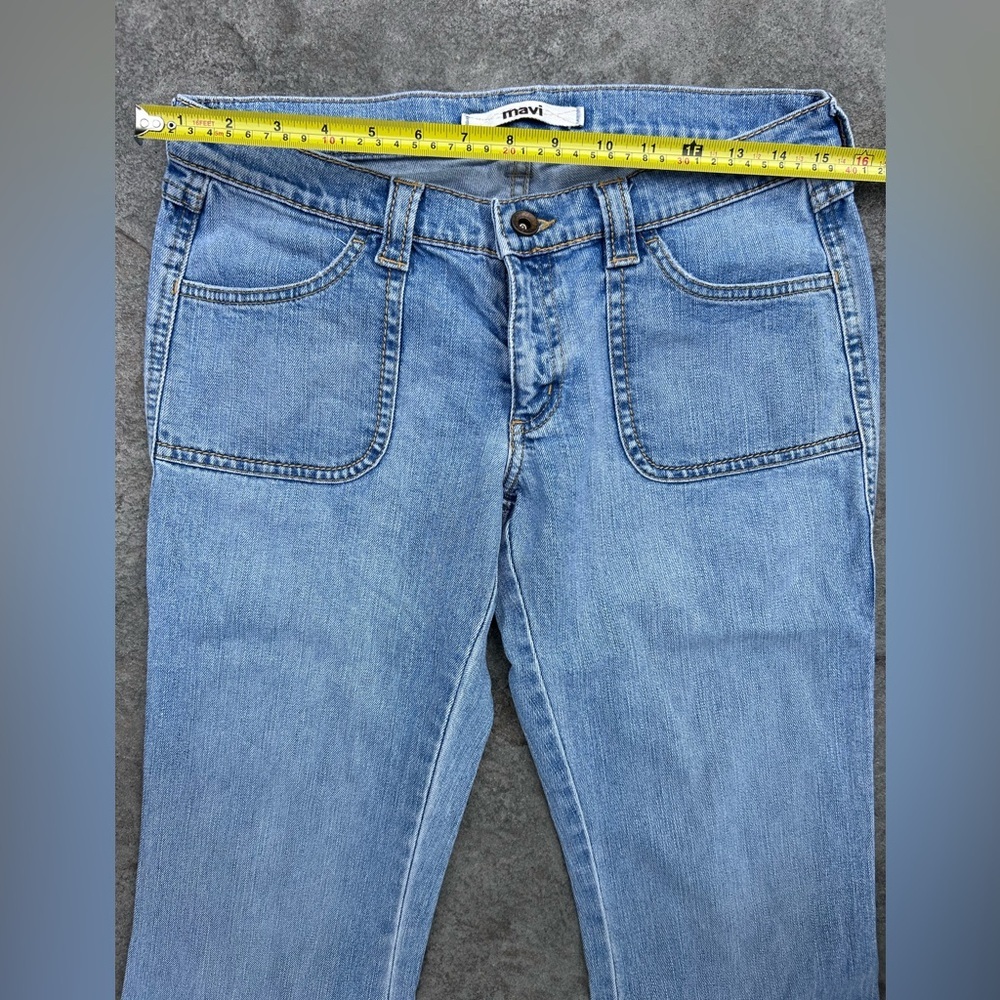 Mavi Blue Flare Wide Leg Jeans low cut boot bell bottom 29 - Picture 4 of 9